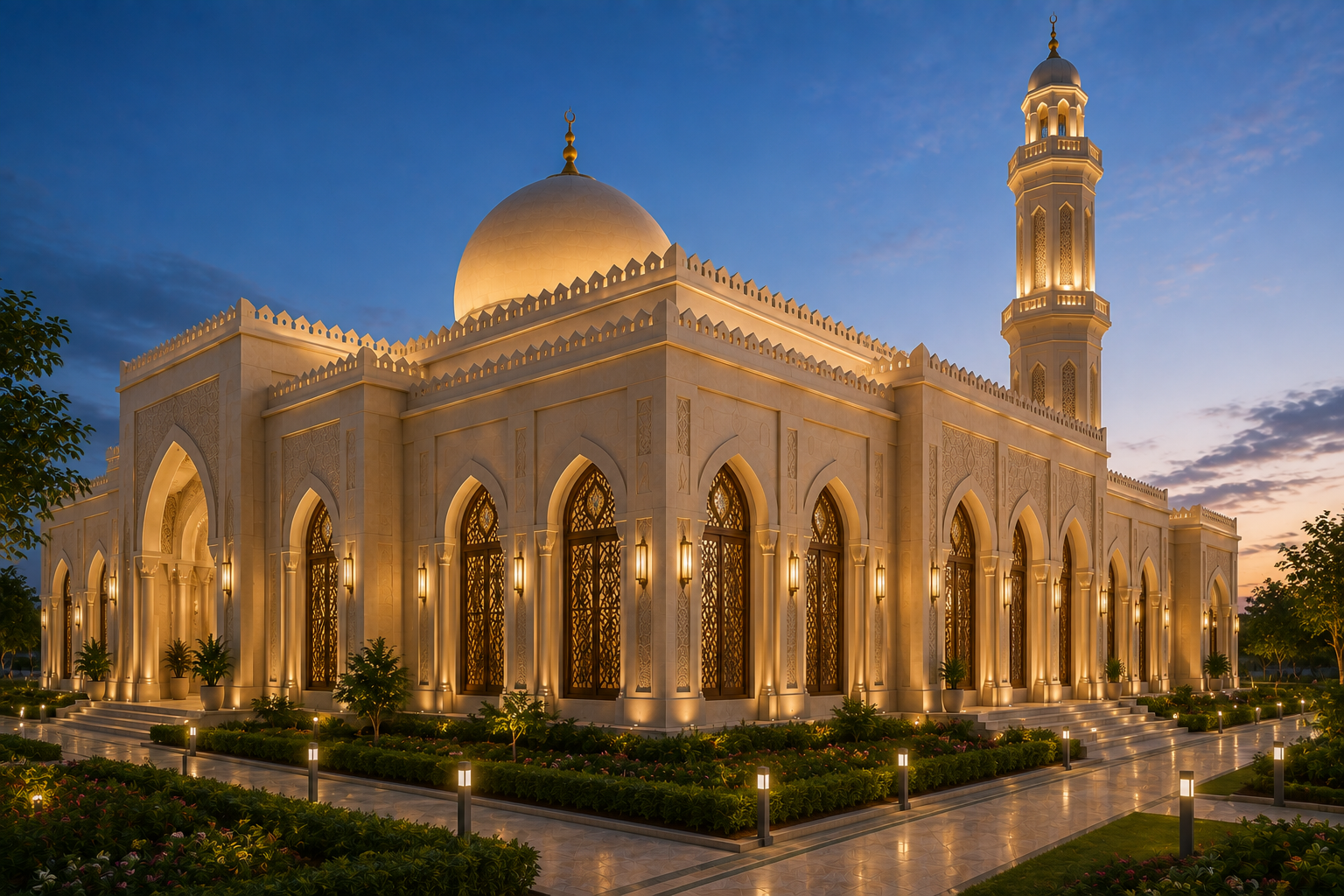 Right side of the Masjid